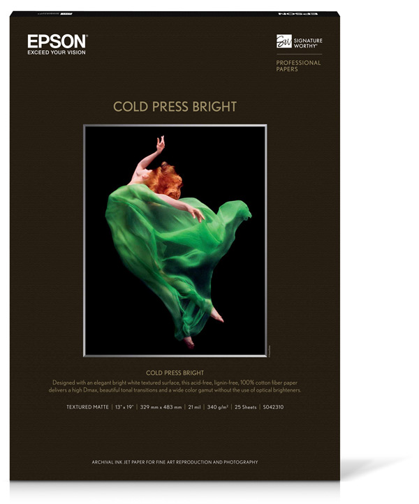 Epson Fine Art Paper Signature Worthy Cold Press Bright A3+ Sheet Media